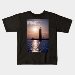 Sunset Muskegon Kids T-Shirt